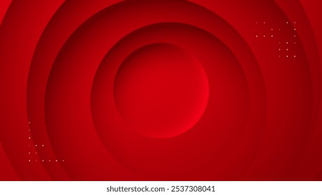 red circle paper layer abstract background