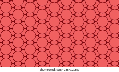 Red Circle Pattern Background Image