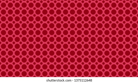 Red Circle Pattern Background Vector Illustration