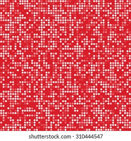 Red circle pixel mosaic background