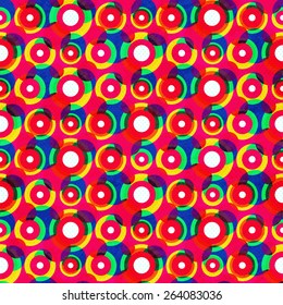 red circle seamless pattern