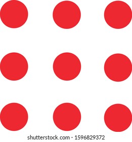 red circle shape color palette 