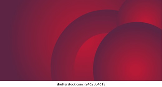 Red Circle Shape Gradient Background