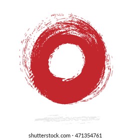 red circle shape, vector design element