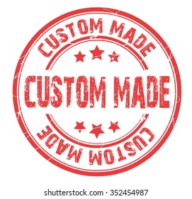 Red Circle Stamp Custom Made Stock Vector (Royalty Free) 352454987 ...