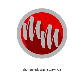 red circle typography typeset alphabet font image vector icon