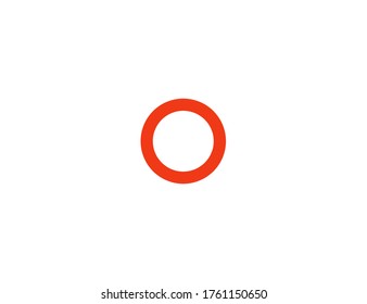 Red Circle Vector Flat Icon. Isolated Prohibited Sign Emoji Illustration Symbol