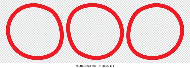 Red circle vector icon. Red round isolated symbol. Red circle vector icon. Red round isolated symbol. Ban Sign. Prohibition icon transparent grid background.