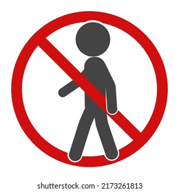 Red circle vector illustration of Do not entry, prohibited to enter, no trespassing, restricted area, authorized personnel only sign