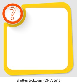 Red circle and watches and yellow frame for your text