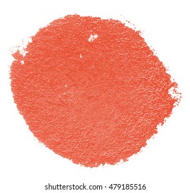 Red circle watercolor background. For logo, text, or other uses.