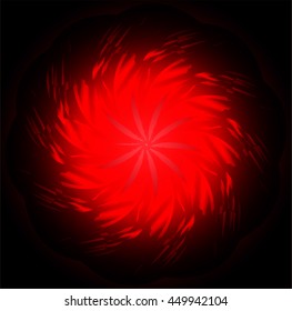 red Circle wave illustration of technology internet network computer background with binary, style. infographics. Information. motion blur. pixel. Binary digit. number. web wabsite tech