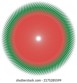 Red circles alternate green. on a white background - Powered by Shutterstock - Get 15% off with code: PIKWIZARD15