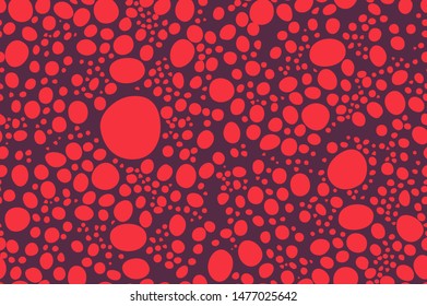 red circles animal skin Seamless Pattern vector texture eps 10 illustration Leopard repeating background art