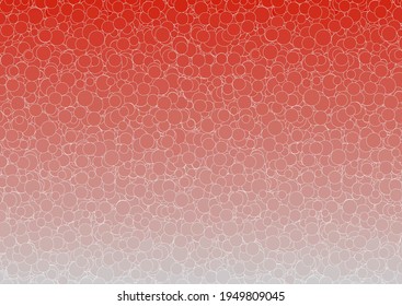 Red circles background. Red confetti. Vector illustration.
