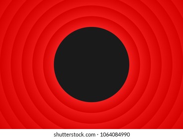 Red circles background in retro style. Vector illustration.