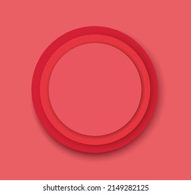 red circles background template vector