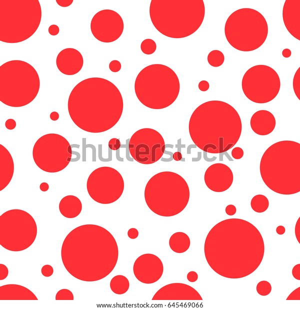 Red Circles Different Sizes On White Stock Vector (Royalty Free) 645469066