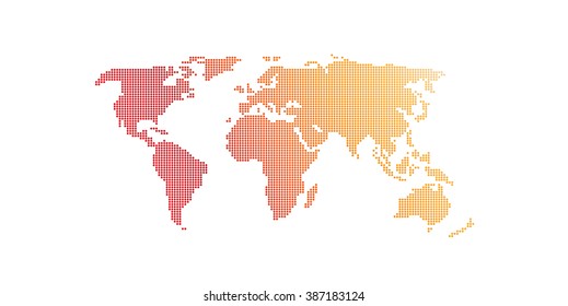 Red circles map background