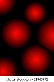 Red circles on a black background