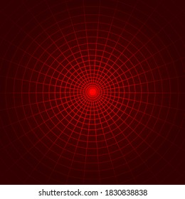 Red circles of pain. Vector illustration.