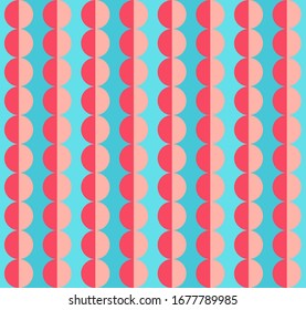 Red circles pattern on blue background