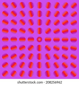 Red circles in a square (spin illusion)
