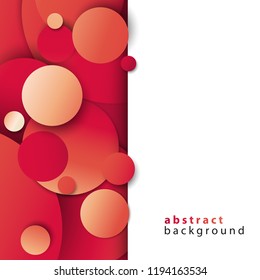 red circles vector background