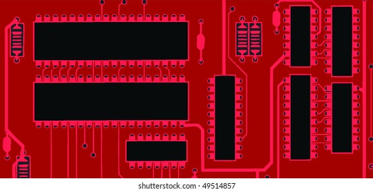  red circuit board. moth board for PC