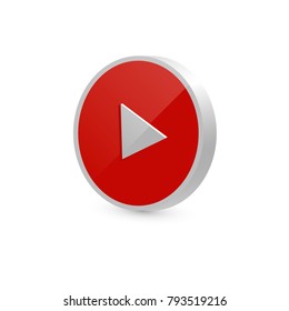 1,829 3d arrow red play button Images, Stock Photos & Vectors ...