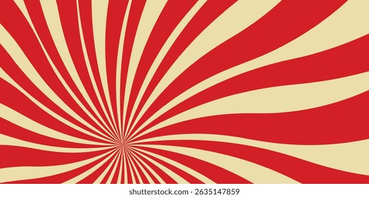 red circus carnival sunburst background vintage retro