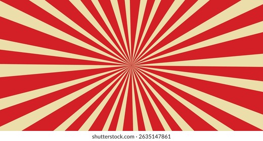 red circus carnival sunburst background vintage retro
