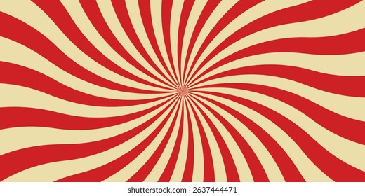 red circus carnival sunburst background vintage retro