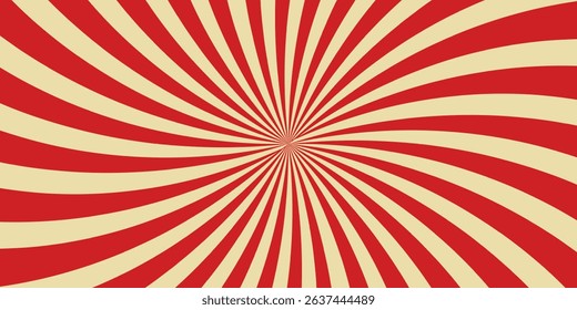 red circus carnival sunburst background vintage retro