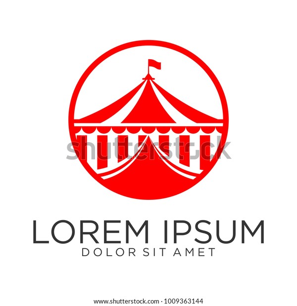 Red Circus Logo Designs Vector Stock Vector (Royalty Free) 1009363144 ...