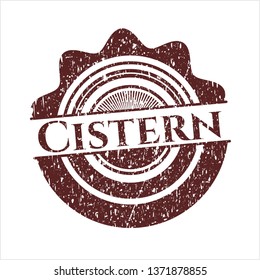 Red Cistern distress rubber grunge texture stamp