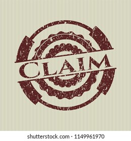Red Claim distressed rubber texture