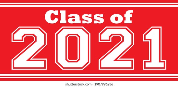 Banner negrita de clase roja de 2021