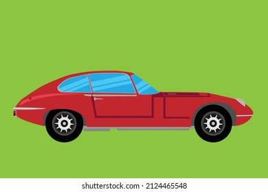 red classic car for motion