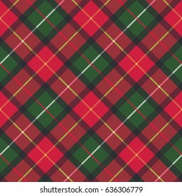 Red classic plaid pixel texture seamless pattern. Vector illustration.