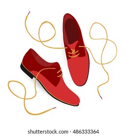 Red classic shoes
