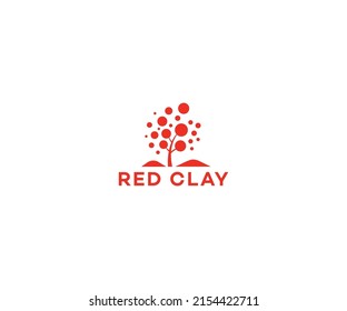 Red Clay Logo Design Vector Template