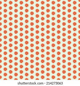Red clean seamless flower background pattern