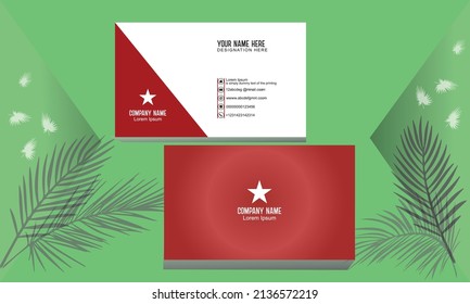 tarjeta de visita lista para imprimir en color