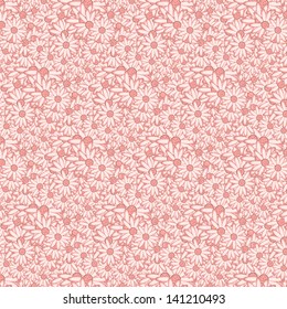 Red Clean Vector Flower Seamless Background Stock Vector (Royalty Free ...