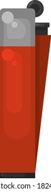 Roter Clipper, Illustration, Vektorgrafik auf weißem Hintergrund