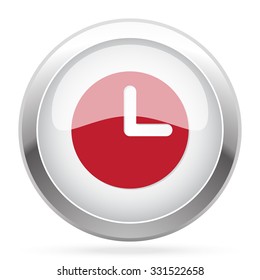Red Clock icon on chrome web button