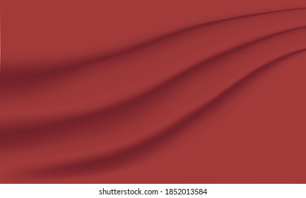 roter Stoff mit Falten