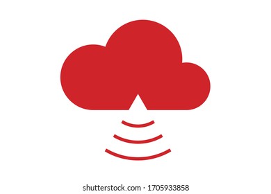rote Cloud für das Design des Firmenlogos