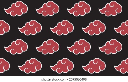 The red clouds that surround the Village hidden in rain are the emblem